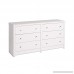 Prepac WDBR-0560-1 Calla 6-Drawer Dresser White - B00FOWNO16
