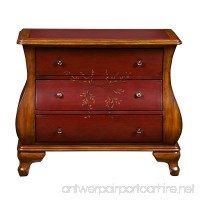Pulaski DS-P017064 Two Toned Hand Painted Bombay Chest  Red - B01HJ7XQCU
