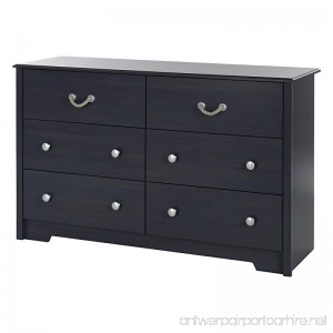 South Shore Aviron 6-Drawer Double Dresser Blueberry - B01IF0DHCE