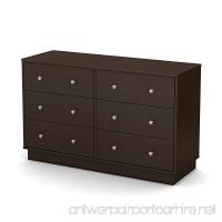 South Shore Furniture Litchi Dresser  Chocolate - B00H24FTTE