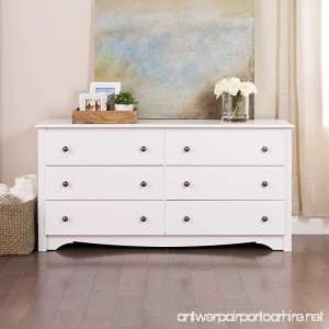 White Monterey 6 Drawer Dresser - B001KW0CBY