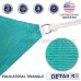 12' x 12' x 12' Sun Shade Sail UV Block Fabric Canopy in Turquoise Triangle for Patio Garden Patio 3 Pad Eyes Included Customized Sizes Available (3 Year Warranty) - B06X1C6MMY