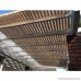 Alion Home Pergola Shade Cover Sunblock Patio Canopy HDPE Permeable Cloth with Grommets (8' x 12' Walnut) - B07BTMXKVR