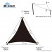 Blissun 16' x 16' x 16' Sun Shade Sail  Triangle Canopy UV Block for Outdoor Patio Garden (Orange) - B07B4T2B74