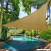 DOEWORKS 17'x17'x23' Right Triangle UV Block Sun Shade Sail Canopy Shade for Patio Outdoor Lawn Garden Sand - B0779M8TMD