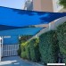 E&K Sunrise 8' x 8' Blue Sun Shade Sail Square Canopy - Permeable UV Block Fabric Durable Patio Outdoor Set of 1 - B076DGJ8JF
