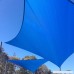 E&K Sunrise 8' x 8' Blue Sun Shade Sail Square Canopy - Permeable UV Block Fabric Durable Patio Outdoor Set of 1 - B076DGJ8JF