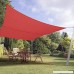 E&K Sunrise 8' x 8' Red Sun Shade Sail Square Canopy - Permeable UV Block Fabric Durable Patio Outdoor Set of 1 - B076DPN6LV