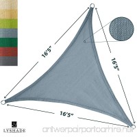 LyShade 16'5 x 16'5 x 16'5 Triangle Sun Shade Sail Canopy (Cadet Blue) - UV Block for Patio and Outdoor - B01N75CSM4
