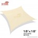 Sundale Outdoor 18'x18' Rectangular Sun Shade Sail Canopy UV Blocked Outdoor Patio Cover (18'x18' Yellow) - B01H6FW4AK