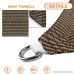 Sunshades Depot 13' x 22' x 25.6' Sun Shade Sail Right Triangle Permeable Canopy Brown Coffee Custom Size Available Commercial Standard 180 GSM HDPE - B01LWA96ZH