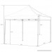 Abba Patio 10 x 10-Feet Outdoor Pop Up Portable Shade Instant Folding Canopy with 4 Sidewalls and Roller Bag White - B01MZ6P5AG