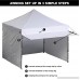 ABCCANOPY 10x10 EZ Pop up Canopy Tent Instant Shelter Commercial Portable Market Canopy with With Full walls & Awnings & Wheeled bag Bonus 4 Weight Bag - B01EW5QJRG