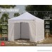 ABCCANOPY 10x10 EZ Pop up Canopy Tent Instant Shelter Commercial Portable Market Canopy with With Full walls & Awnings & Wheeled bag Bonus 4 Weight Bag - B01EW5QJRG