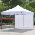 ABCCANOPY （18+ colors 10x10 Easy Pop up Commmercial Canopy Tent with Matching White Mesh Walls Bonus Rolly Carry Bag and 4x Weight Bag (white) - B01563CJSQ