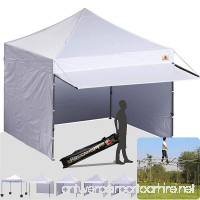 ABCCANOPY (20+colors 10x10 Easy Pop up Canopy Instant Shelter Commercial Portable Market Canopy with Matching Sidewalls  Weight Bags  Roller Bag BOUNS Canopy awning (white) - B01DZS0PA8