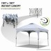 ABCCANOPY Pop Up Canopy Beach Canopy 10'x10'Better Air Circulation Canopy With Wheeled Backpack Carry Bag+4 x Sandbags 4 x Ropes&4 x Stakes(Gray) - B079K93H44