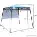 CROWN SHADES 8ft. x 8ft. Slant Leg Instant Canopy With Wall Panel and Backpack Blue - B078XR1144