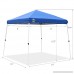 CROWN SHADES Patented 10ft x 10ft Base and 8ft x 8ft Top Slant Leg Outdoor Pop up Portable Shade Instant Folding Canopy with Carry Bag Blue - B07CGBYTP4