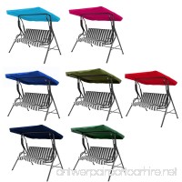 dDanke 2 or 3 Seater Polyester Fabric Garden Swing Chair Canopy Cover Porch Top Cover Heavy Duty UV Block Sun Shade Waterproof for Outdoor - B07FFRN4Y2