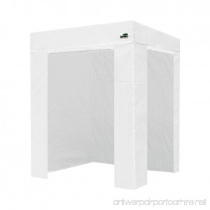 Eurmax Basic Pop Up Canopy Photo Booth Tent with Sidewalls (Flat 5 x 5 White) - B077HWKXP5
