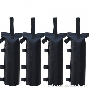 Eurmax Pop up Canopy Weights Sand Bags for Ez Pop up Canopy Tent 4-Pack Black - B07G3Y78Y6