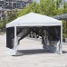 Goutime 10 x 10 Ft Pop Up Canopy Tent with Mesh Side Walls Outdoor Screen House with Wheeled Carry Bag Suitable for All Seasons - B074DTZ3FR