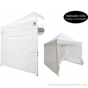 Impact Canopy 10x10 Canopy Tent Solid Sidewalls/Screen Room Sidewalls Combo Pack (White) - B00VIQ19NW