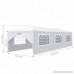 Mefeir 10’x30’ Party Wedding Tent with 8 Removable Panels Sidewalls Upgraded Steel Tube Waterproof Sun Shelter Anti UV Protection Outdoor Canopy (10'x30' with 8 Removable Panels) - B01NAGX7JY