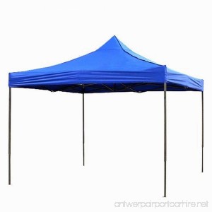 Qisan Folding Canopy Lightweight Gazebos outdoor pop up portable shade Blue 10 By 10-feet - B01FVWVDYS