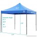 SUPERJARE Pop-up Canopy 10'x10' Instant Folding Tent with Wheeled Carry Bag and Weight Bags Blue - B07BK4T1TX