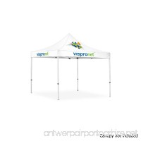 Vispronet 10ft x 10ft Commercial Steel Tent Frame - Powder-Coated Off-White Steel 10x10 Pop Up Canopy Frame (Frame Only Canopy not Included) - B06XBQCGP9