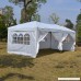Z-ZTDM10'x 20' Ez Pop Up Shade Portable Tent Outdoor Easy Up Canopy White Heavy Duty Shelter with 6 Removable Sidewalls &4 Transparent Windows Folding Instant Party Wedding Canopy Tent - B07BXS8L9X