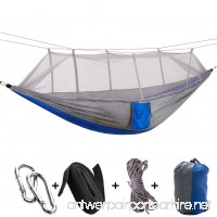 A-MORE Camping Hiking Hammock Mosquito Net Outdoor Nylon Fabric Lightweight Double Travel Beach Yard Backyard - B074222JZ6