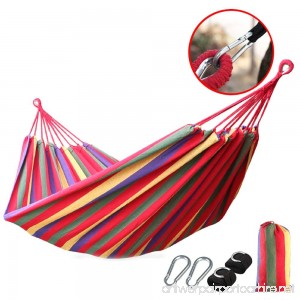 Camping Hammock Lightweight with Tree Straps For Backpacking Camping Travel Beach Garden (Rainbow) - B06WGM6DYT