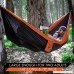 Double Camping Hammock with Adjustable Tree Straps & Aluminum Carabiners - Cozy Bed in the Nature - Two People or Single Person - Portable Parachute Nylon Hammock - Easy to Set Up and Take Down - B01N4L9F3Q