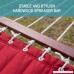 Lazy Daze Hammocks 55 Double Size Quilted Fabric Hammock with Hardwood Spreader Bar and Poly Head Pillow Stylish for Two Person Red - B01BD9L3JS