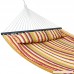 Nova Microdermabrasion Updated Quilted Fabric Hammock with Pillow Double Size Spreader Bar Heavy Duty Portable Outdoor Camping Hammock For Outdoor Patio Yard (480lbs Capacity) - B07DZZJT9J