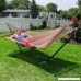 Sunnydaze Polyester Rope Hammock Large Double Wide Two Person with Spreader Bars - For Outdoor Patio Yard and Porch - Mocha - B013FAFHAY