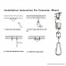 VTurboWay Hammock Hanging Kit 500Lb Weight Limit 304 Stainless Steel Hook Heavy Duty Hanger & Swivel Hook Snap - B07CWCZL3Z