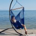 Caribbean Hammocks Chair with Footrest - 40 inch - Soft-spun Polyester - (Dark Blue) - B014MXQ5N6
