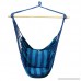 Fashine Splicing Color Hanging Rope Chair Tree Hammock Chair for Outdoor Indoor Backyard (US Stock) (Blue) - B07B92R7L5