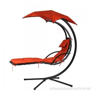 FILLBOSS Hanging Chaise Lounger Chair Swing Lounge Hammock for outdoor outside and patio with Stand with Canopy Outdoor furniture/Hammock Chair/Hammock Stand/Hanging Chair/Lounge Chair/Porch Swing - B073PGFMFN
