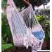 Hammock chair flower crochet handmade cotton beige/ Indoor outdoor chair hammock/ Hanging chair swing - B06X8YKVW1