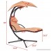 MD Group Hanging Chair Arc Chaise Hammock Swing Porch Stand Arc Canopy Heavy Duty Lounger Seat - B07FX1GYSP