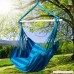 PG PRIME GARDEN Seaside Stripe Soft Comfort Hanging Rope Hammock Chair for Any Indoor or Outdoor Spaces -- Max. 275 Lbs/Seaside Blue Stripe - B00QIJUR7I