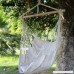 Smilingtree Cotton Rope Hammock Hanging Swing Chair Sky Canvas Solid wood Outdoor Porch - B01JVG5544
