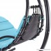 Uenjoy Swing Hanging Chaise Lounger Chair Arc Stand Air Porch Hammock Canopy Chair Teal - B01KFAWN1I