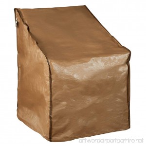 Abba Patio Water Resistant Lounge Chair Cover 31 L x 27.5 W x 40 H Brown - B01H38ON7M