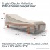 Budge English Garden Patio Chaise Lounge Cover Medium (Tan Tweed) - B00JGLJZ1E